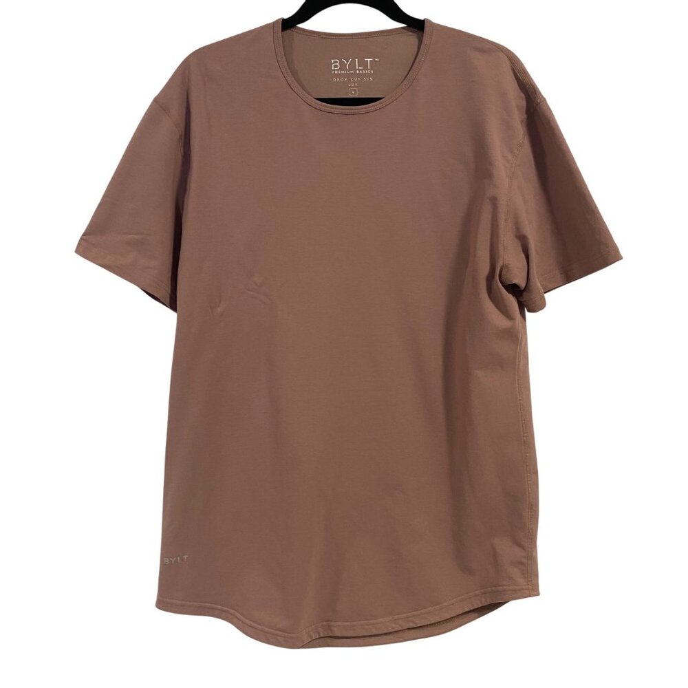 BYLT Men's Drop-Cut Lux Mauve Tee Size L‎